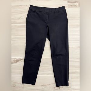 LOFT Julie Skinny Cropped Pants, Black | Women's Size 8